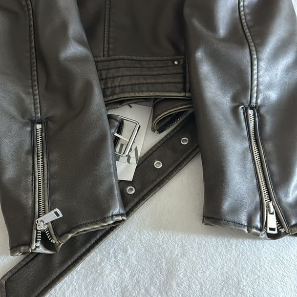 ZARA FAUX LEATHER BIKER JACKET / REF. 3918/021 - Picture 9 of 9